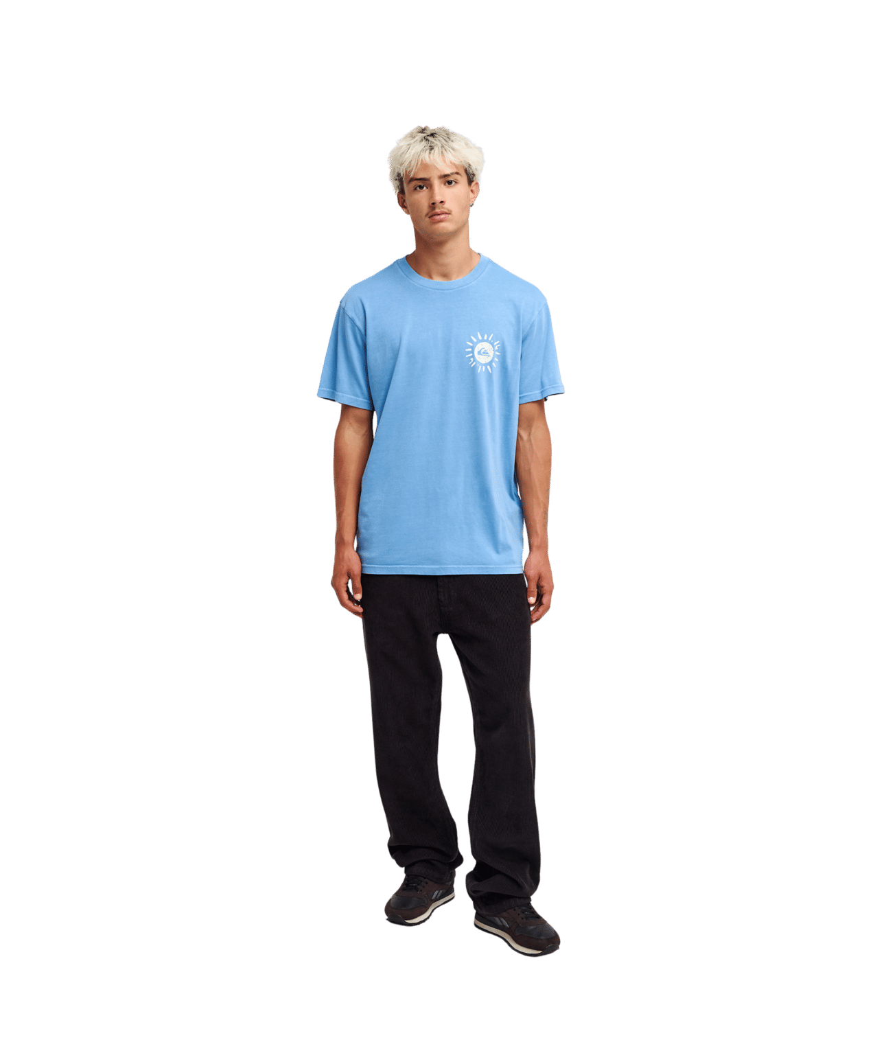 Neon Blue Korte Mouwen T-shirt