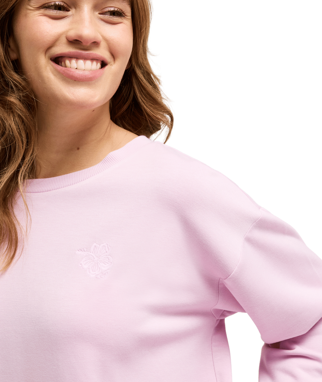 Surfing By Moon Crew Neck Fleece Trui Voor Dames