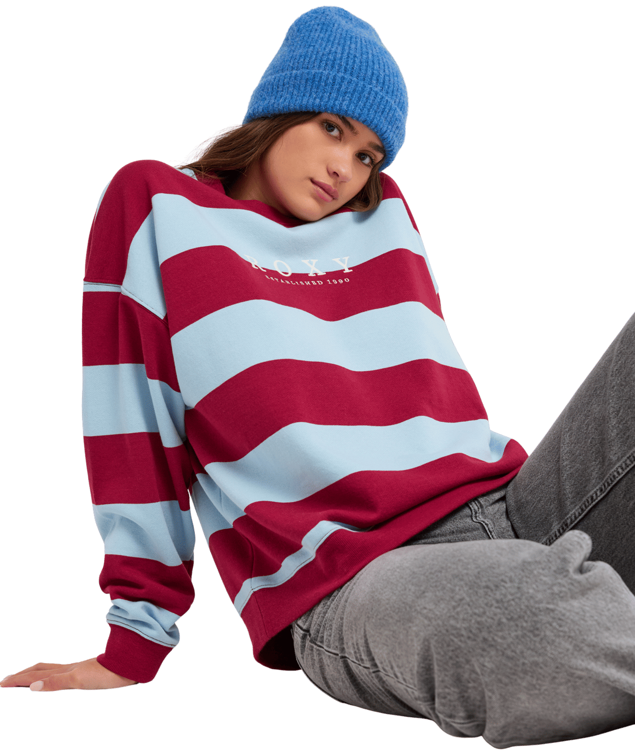 Strictly Stripe Full Zip Fleece Trui