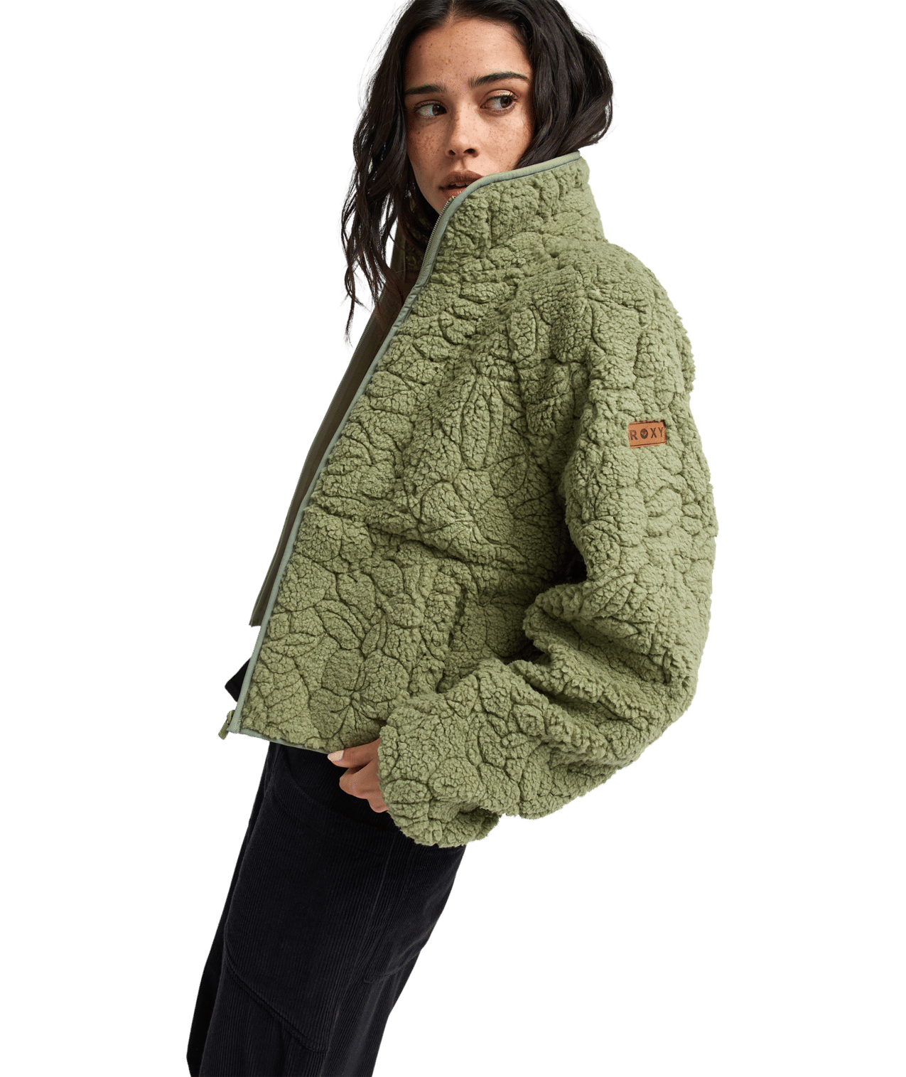 Blurry Cloud Full Zip Fleece Trui