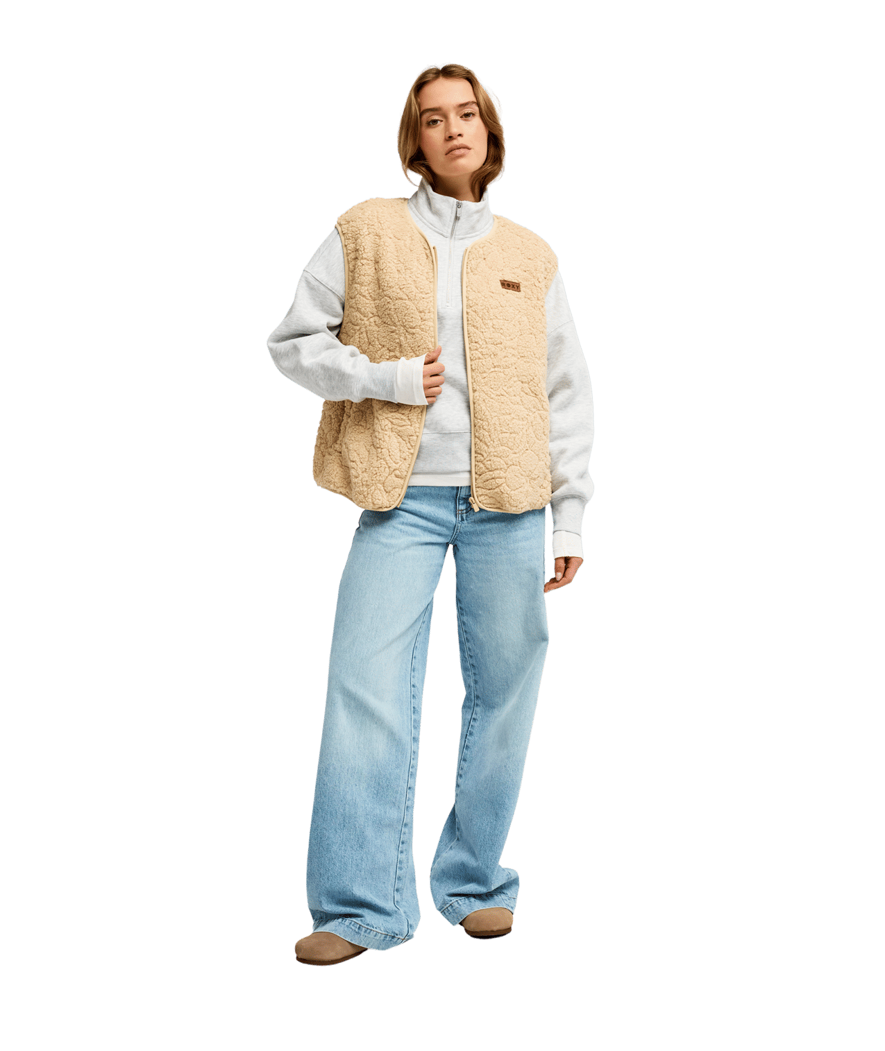 Best Town Vest Full Zip Polar Fleece Trui