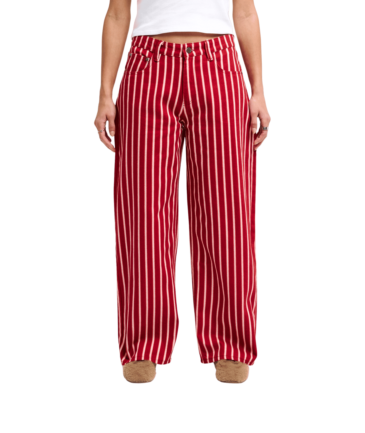 Lola Stripes Fixed Waist Lange Broek