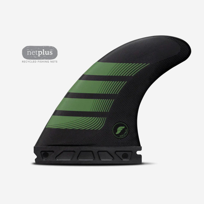 Futures Fins "F8 Alpha Carb/Grn Large'' - Thruster - Surfboard Fins