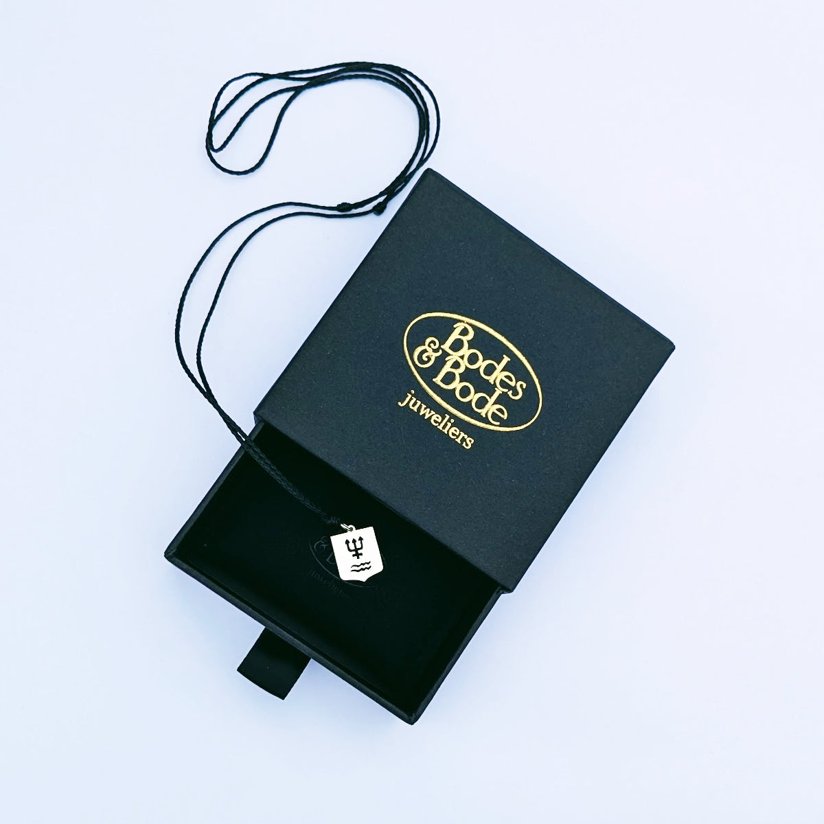 925 Zilveren Hanger met Logo - ketting