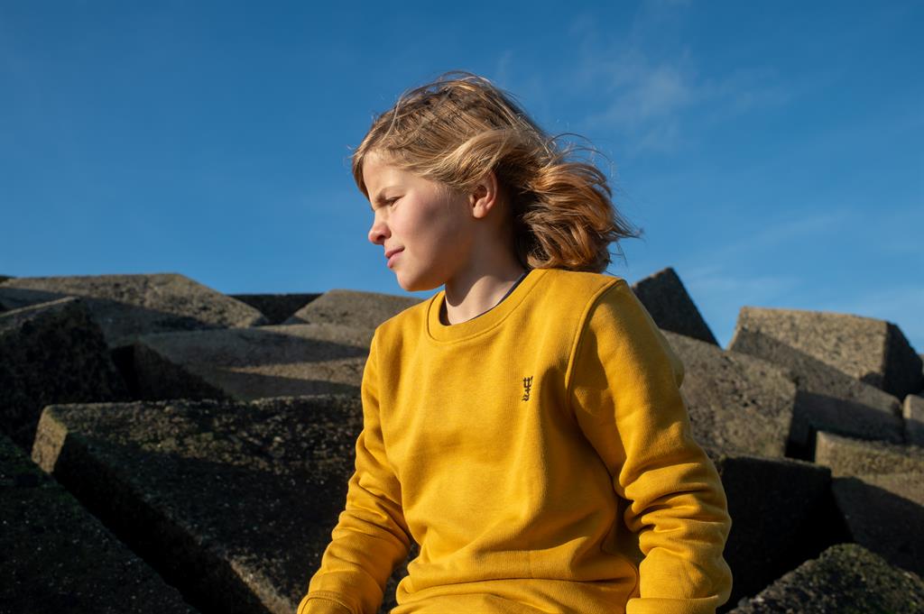Hart Wavey crew- kids trui