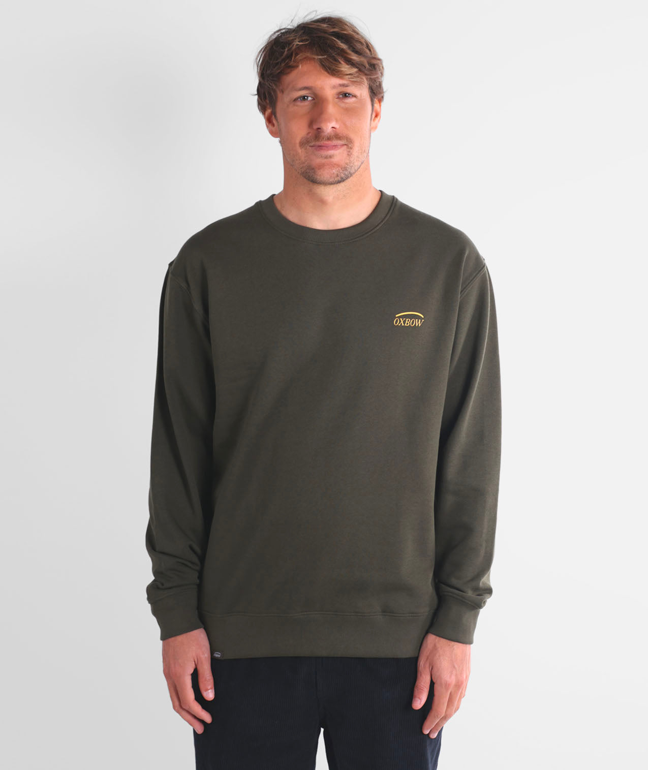 OXBOW Floral - Herren Fleece-Crew-Sweatshirt