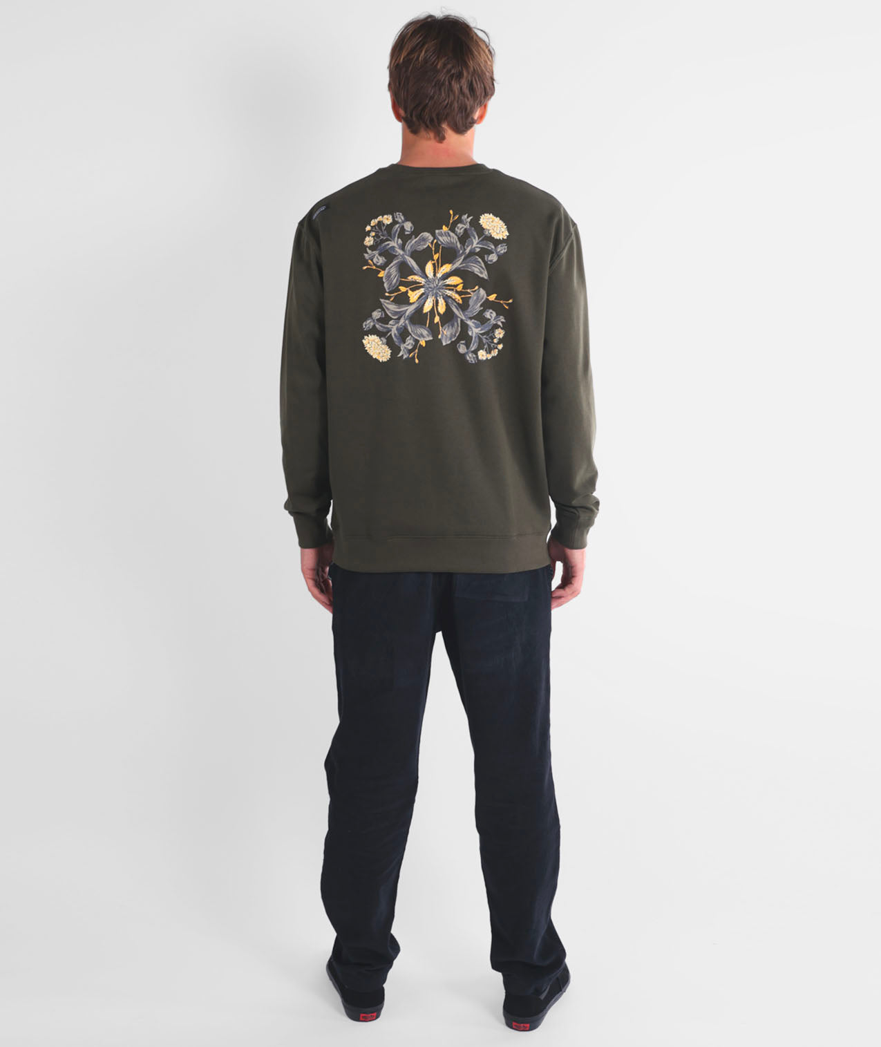 OXBOW Floral - Herren Fleece-Crew-Sweatshirt