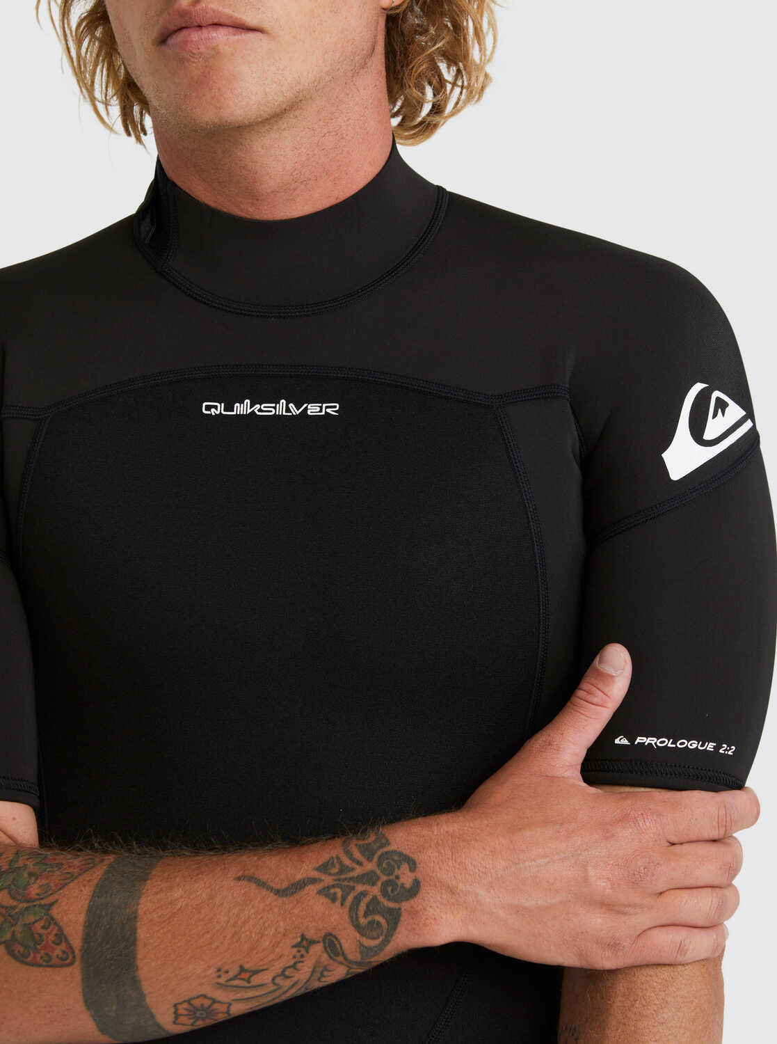 2/2 mm Prologue - Springsuit met korte mouwen en rits aan de achterkant voor heren