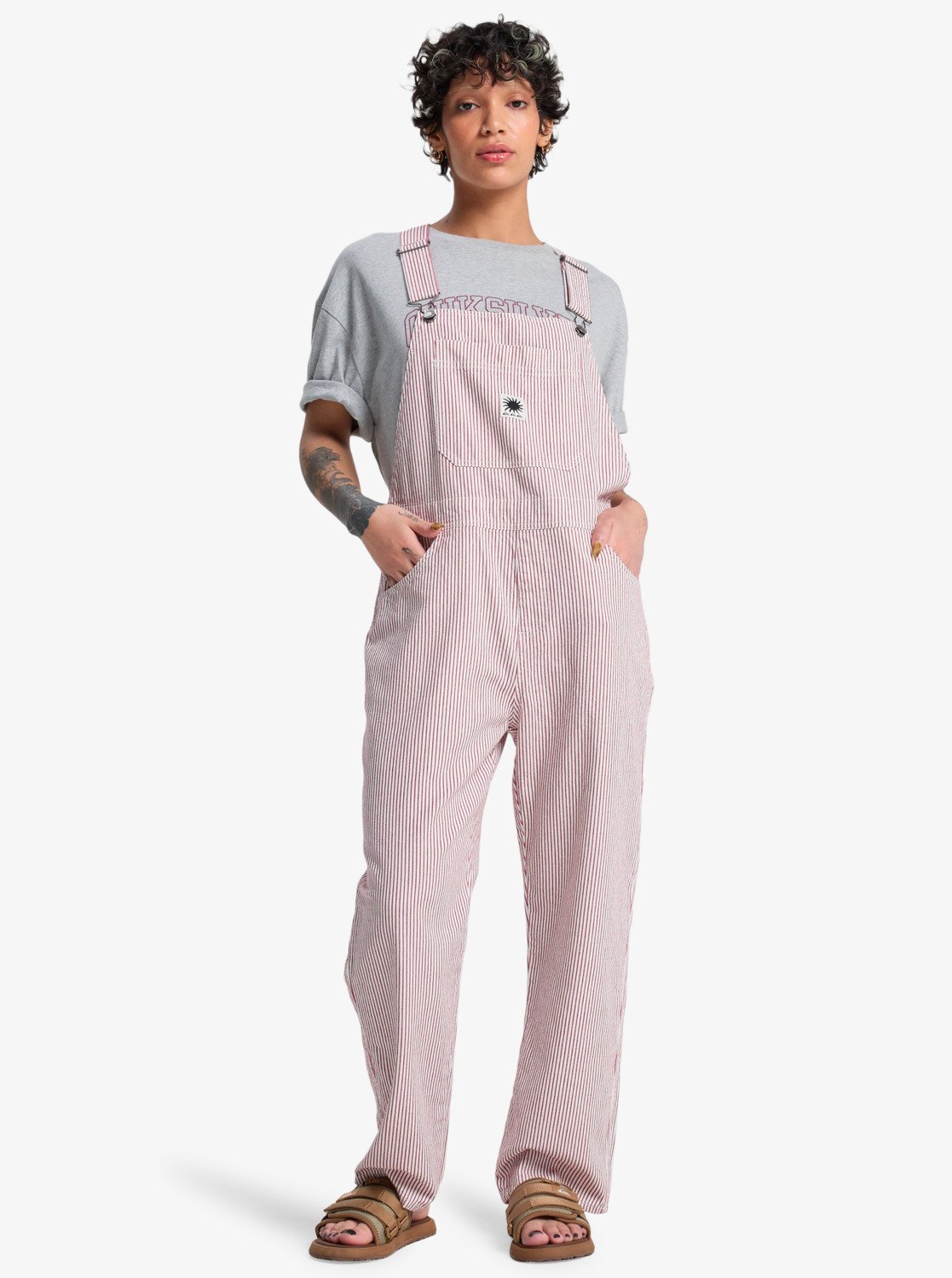 Quiksilver Angua Stripes - Womens Surf Lifestyle Dungaree