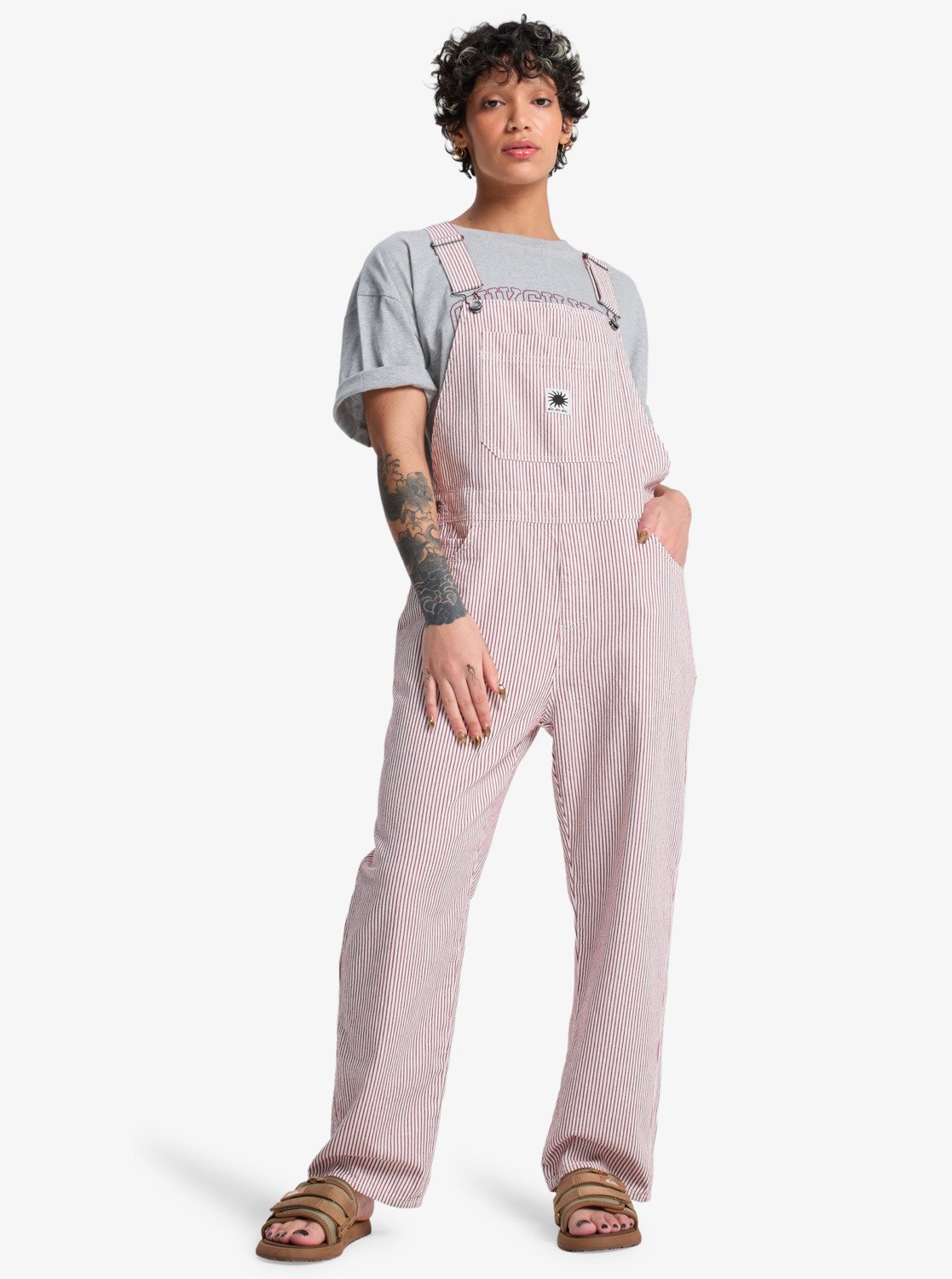 Quiksilver Angua Stripes - Womens Surf Lifestyle Dungaree