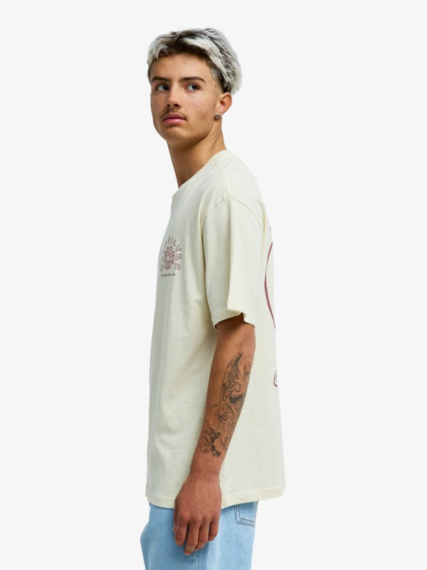 Quiksilver Curve Palm - Herren Surf Lifestyle kurzärmeliges T-shirt