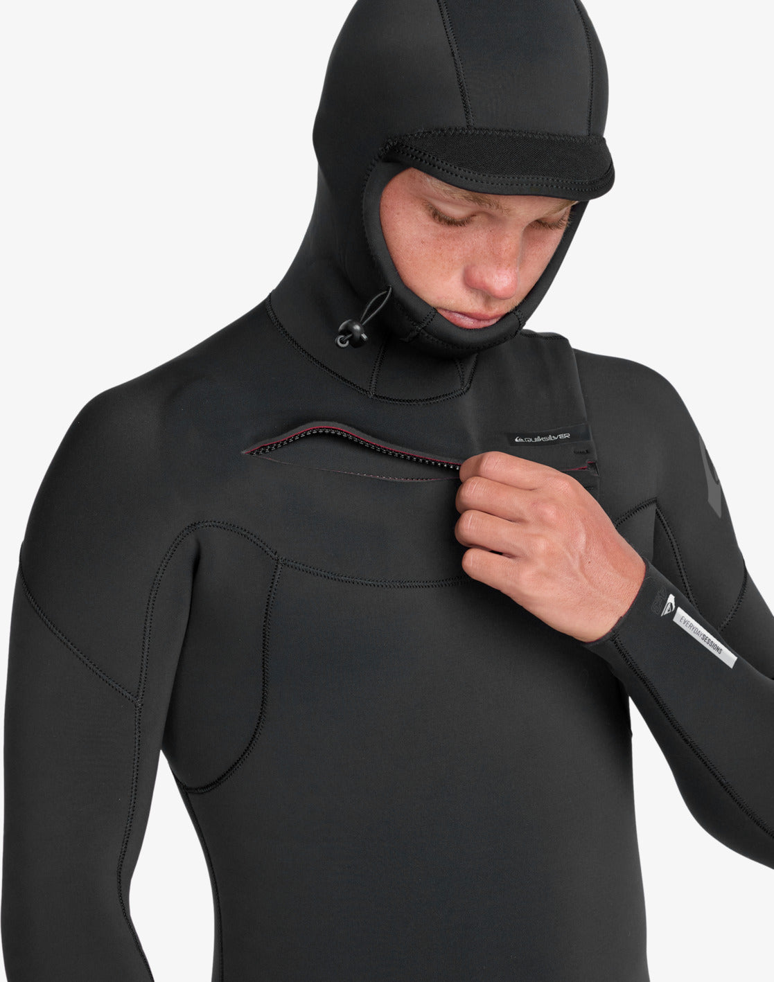 Quiksilver Everyday Session 5/4/3mm - Herren-Winter-Neoprenanzug mit Brustreißverschluss und Kapuze