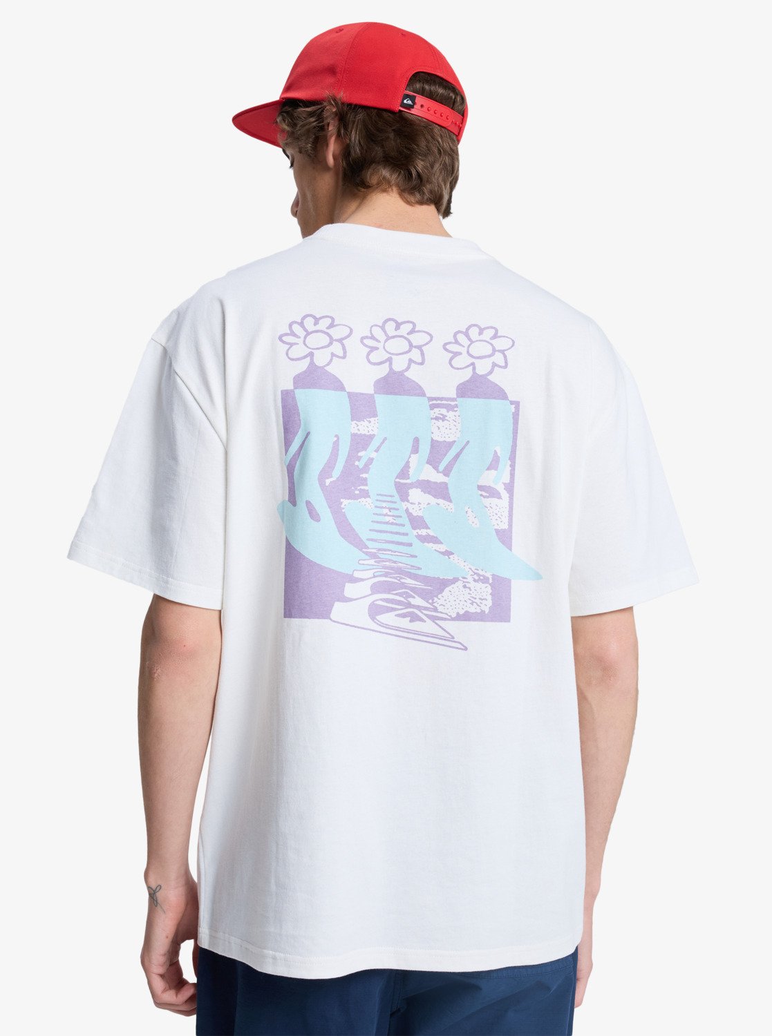 Flowers Surfing - Heren Surf Lifestyle Korte Mouwen T-shirt