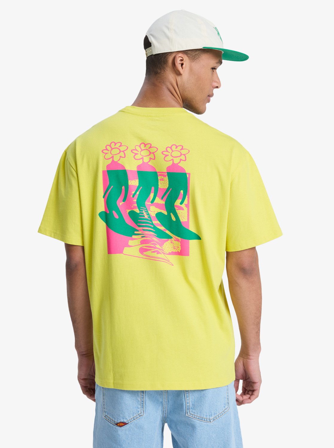 Flowers Surfing - Heren Surf Lifestyle Korte Mouwen T-shirt
