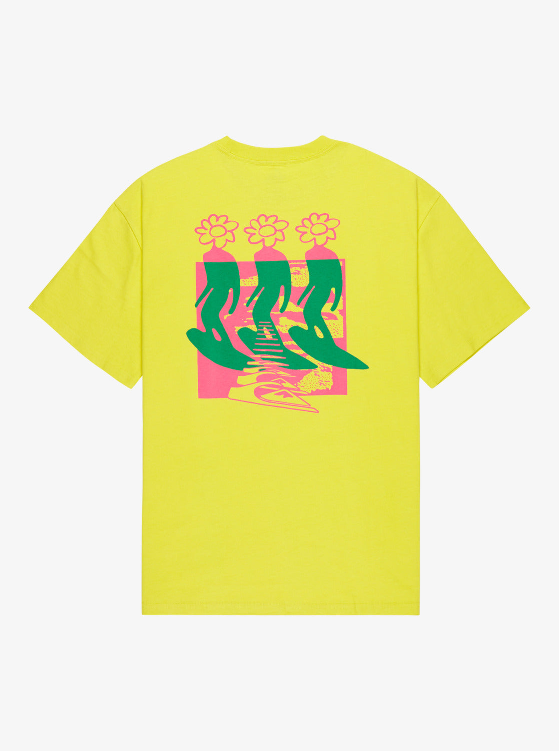 Flowers Surfing - Heren Surf Lifestyle Korte Mouwen T-shirt
