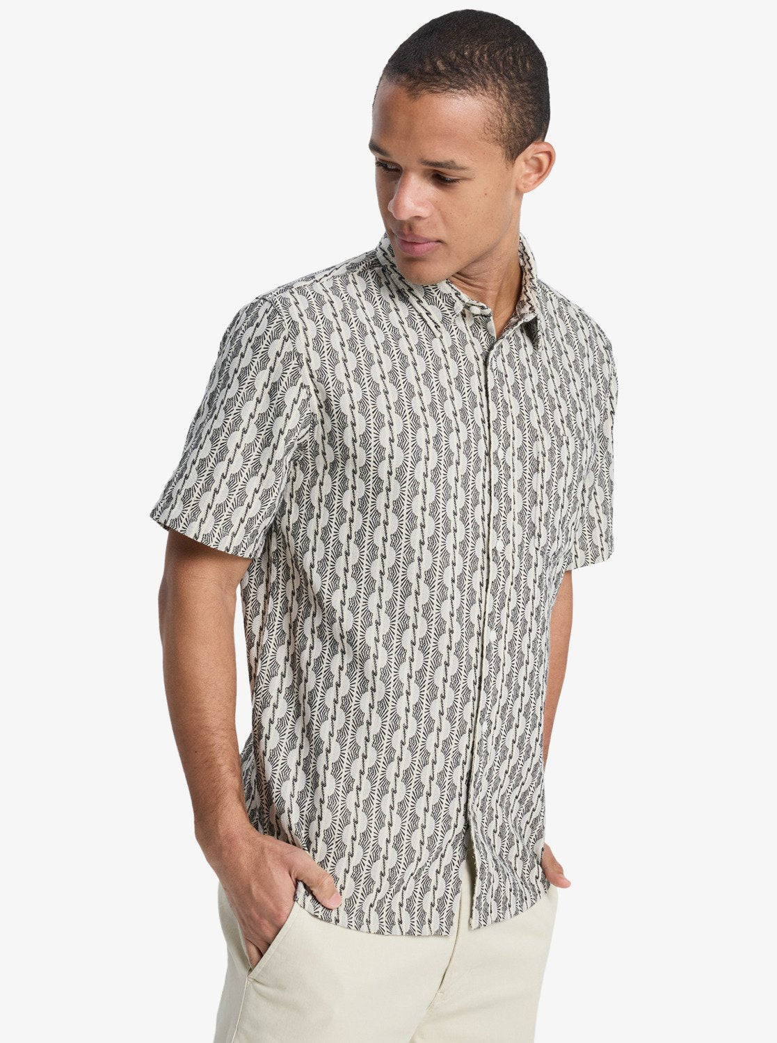 Horizons - Heren Surf Lifestyle Korte Mouwen Shirt