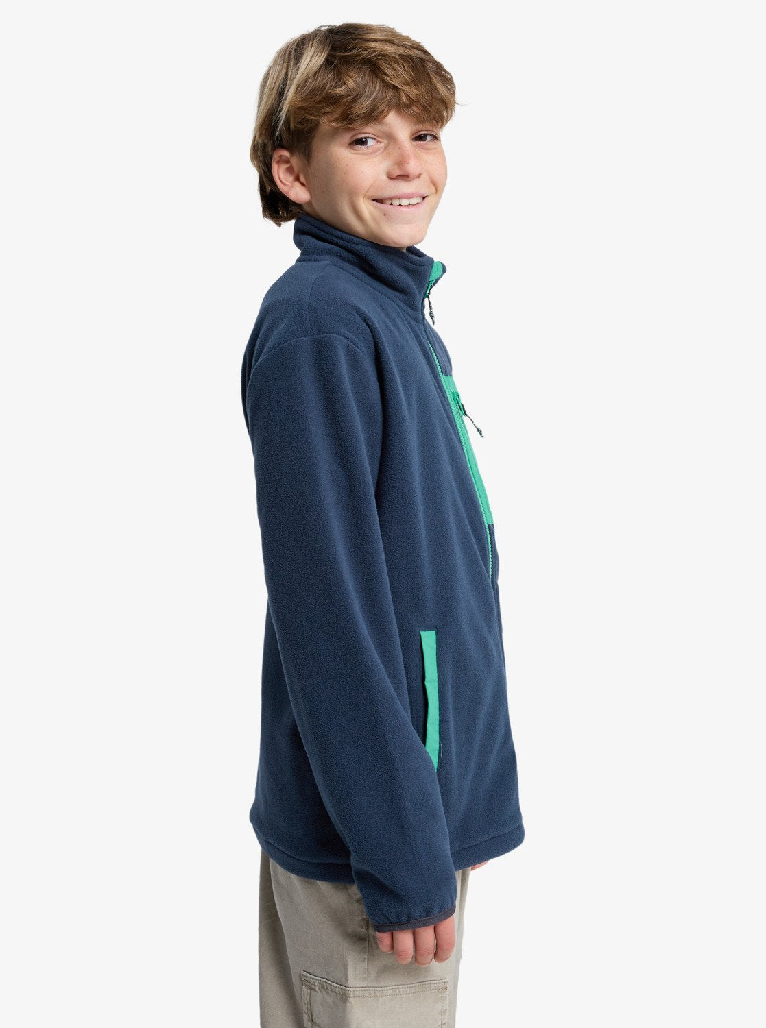 Quiksilver Ice Fields - Boys Surf Lifestyle Full Zip Fleece
