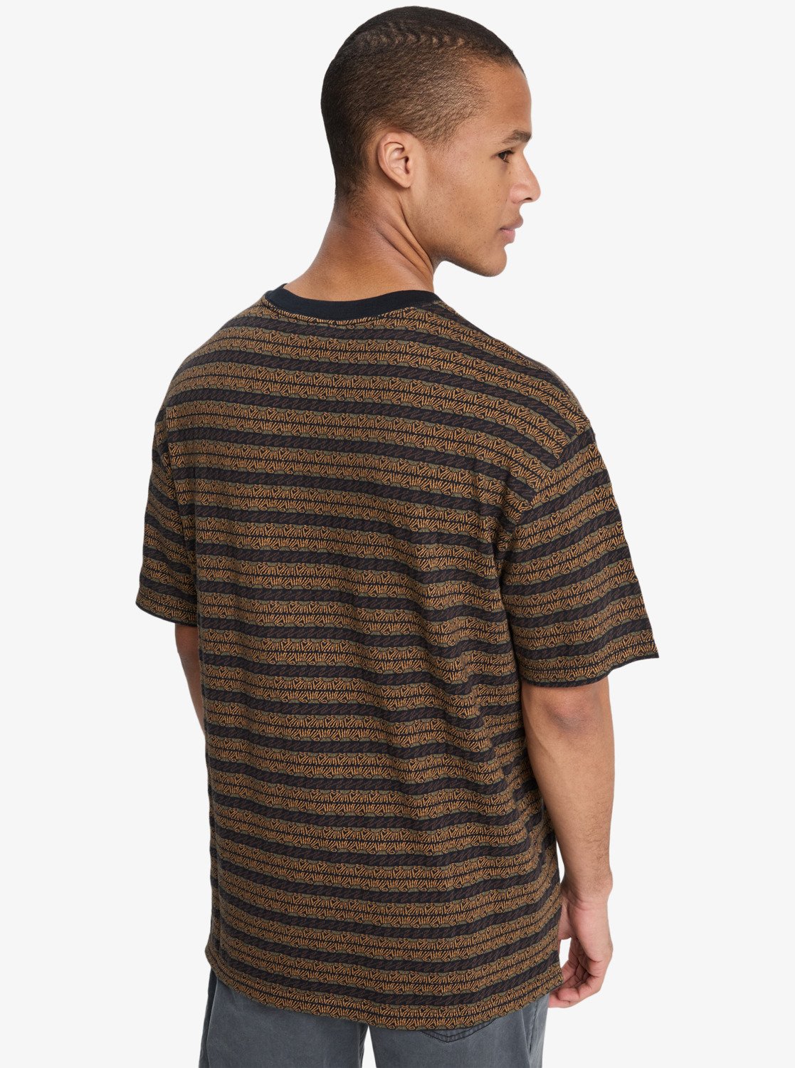Okano Jacquard - Heren Surf Lifestyle Korte Mouwen T-shirt