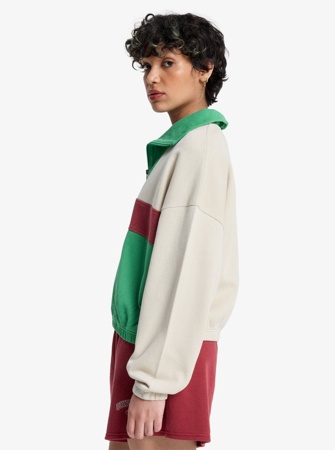 Paz - Dames Surf Lifestyle Half Zip Fleece Sweater