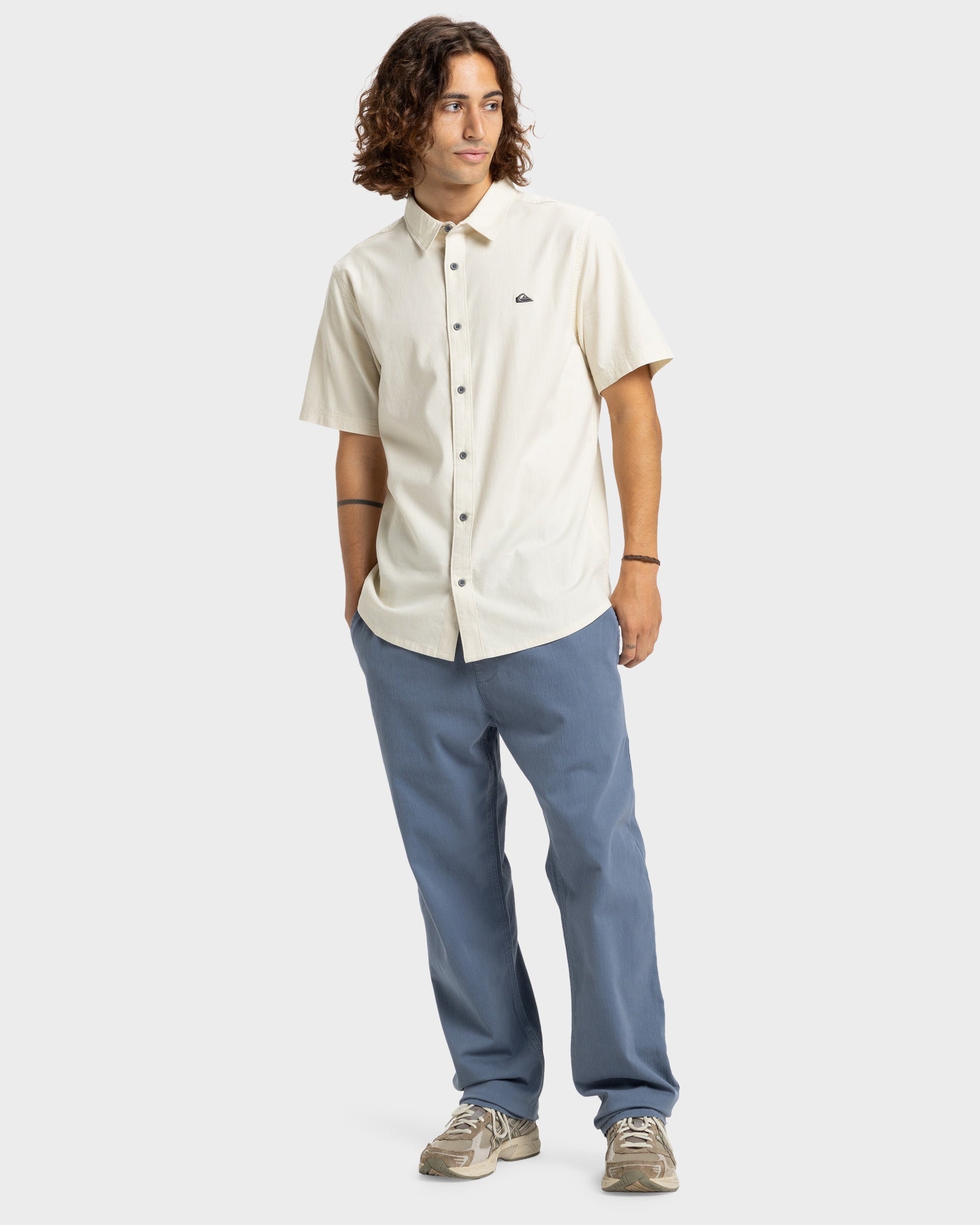 Premium Stretch - Heren Surf Lifestyle Korte Mouwen Shirt