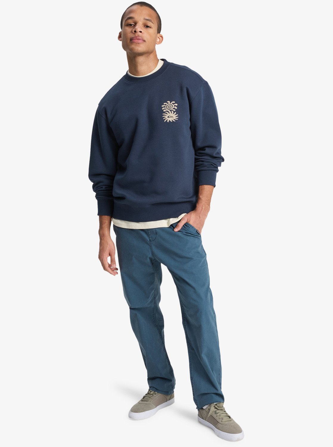 Quiksilver Salt Water Graphic - Herren Surf Lifestyle Fleece Sweater