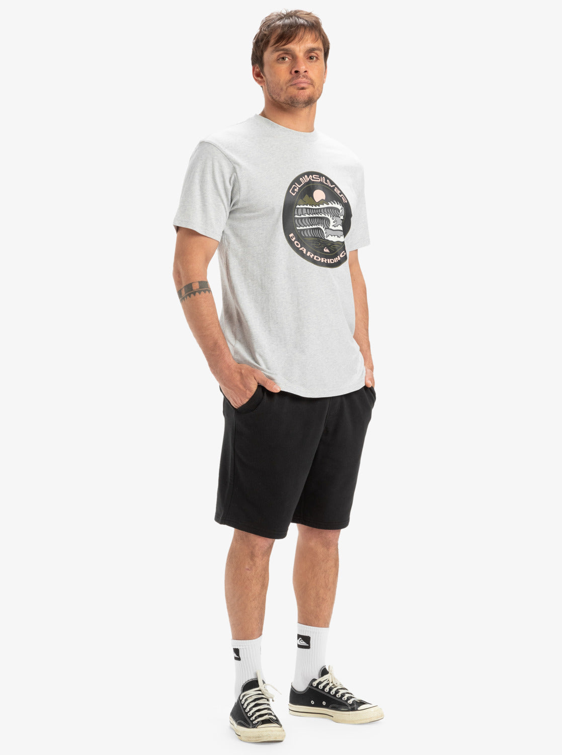 Salt Water - Heren Surf Lifestyle Elastic Waist Fleece Short
