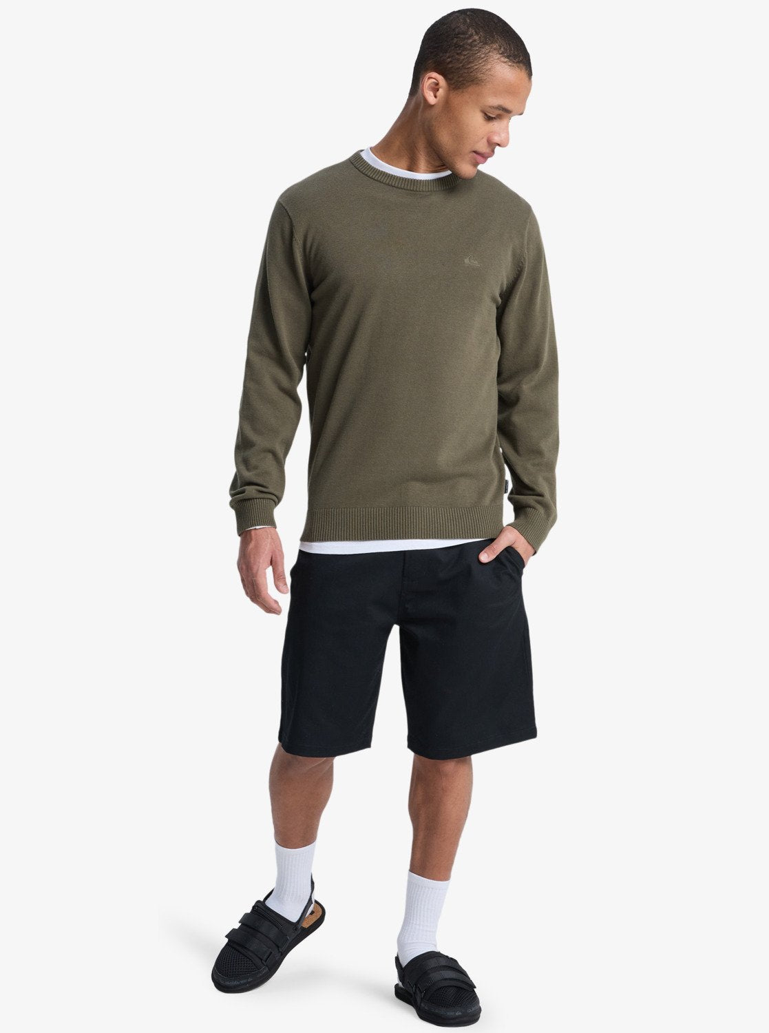 Quiksilver Salt Water Light - Mens Surf Lifestyle Crew Neck Sweater