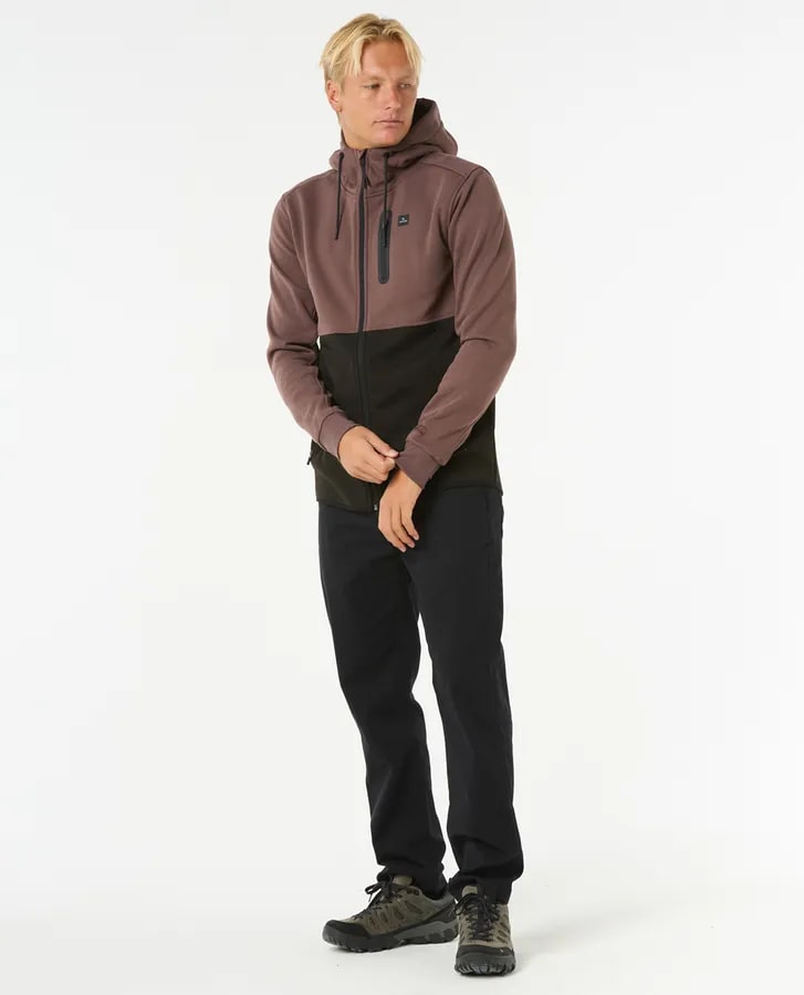 Anti Series Departed Zip - Heren Surf Lifestyle Fleece Trui
