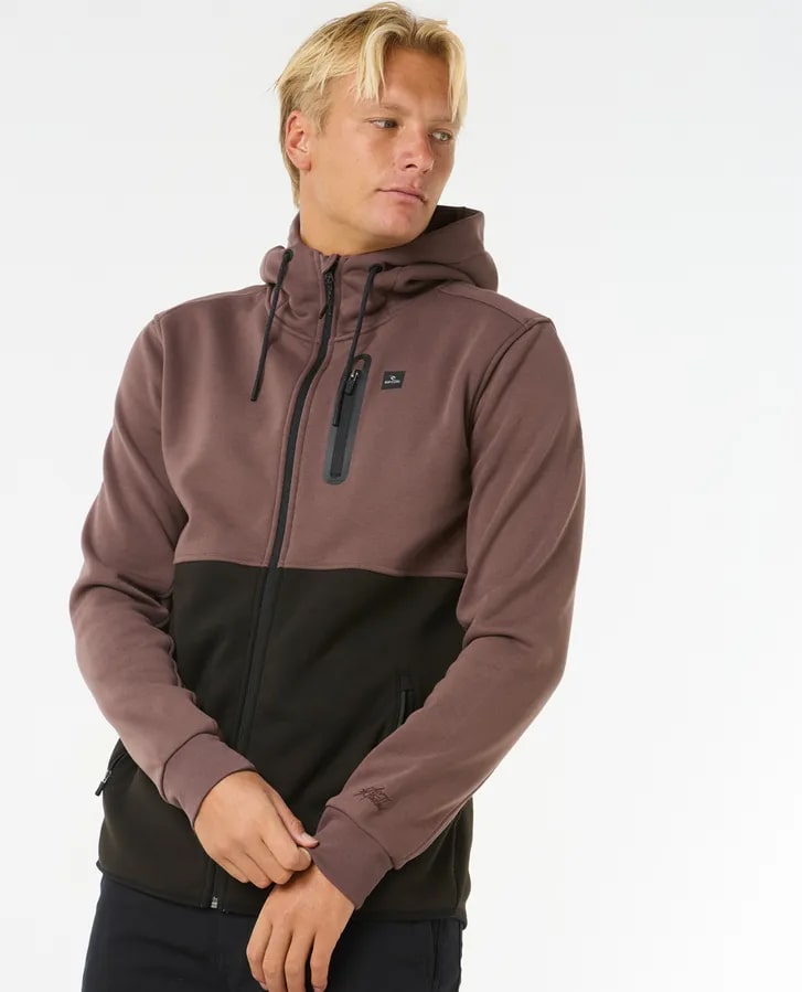 Anti Series Departed Zip - Heren Surf Lifestyle Fleece Trui