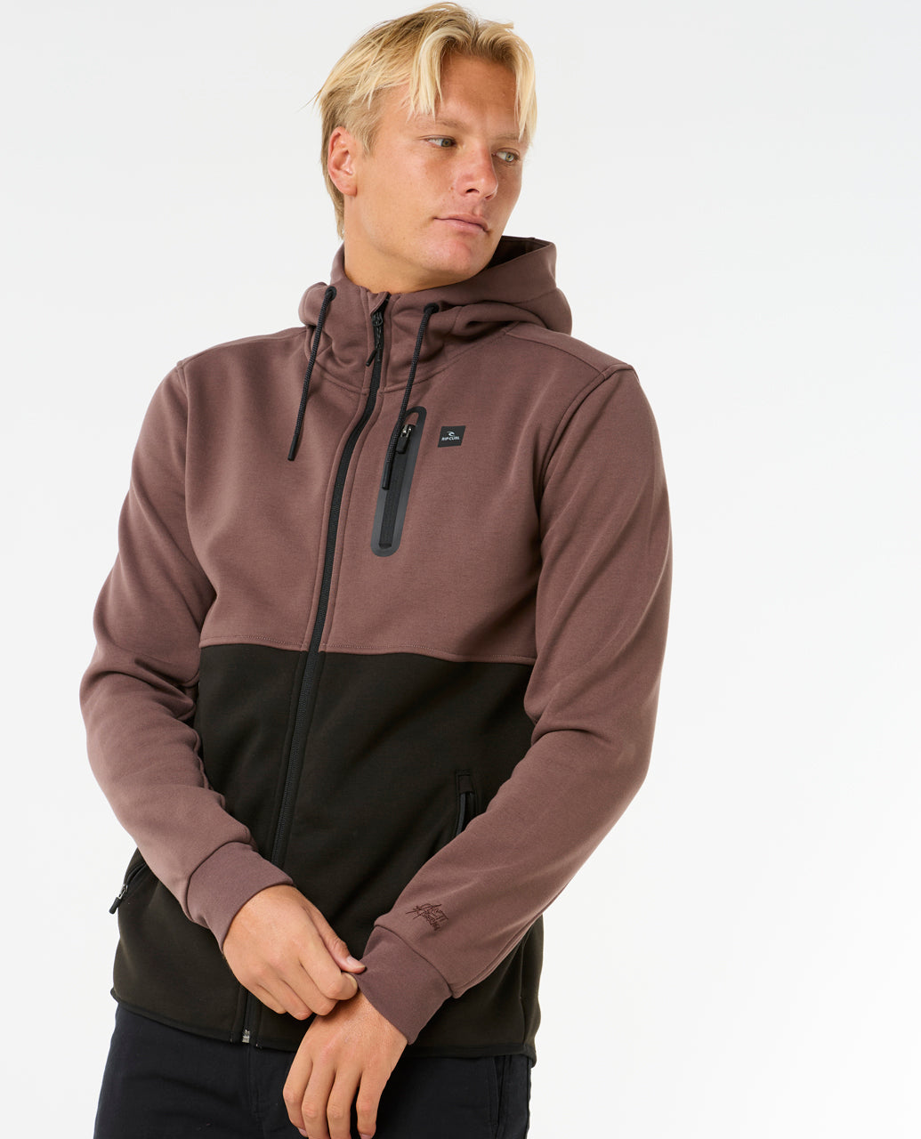 Anti Series Departed Zip - Heren Surf Lifestyle Fleece Trui