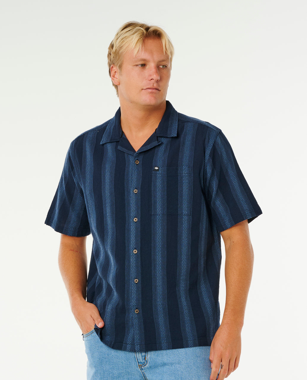 Classic Surf Weaver Short Sleeve Shirt For Men