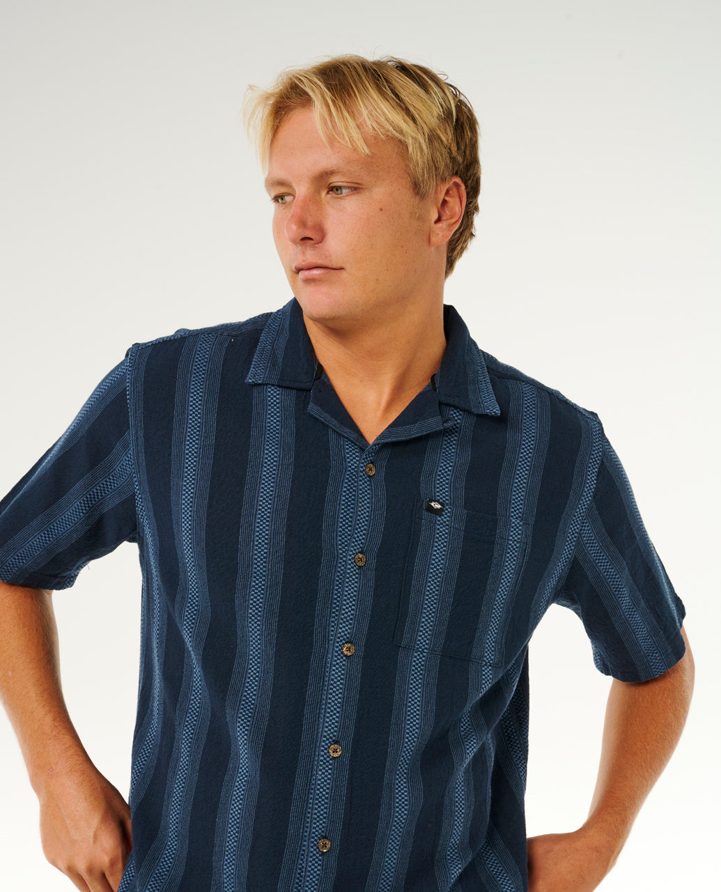 Classic Surf Weaver Short Sleeve Shirt For Men