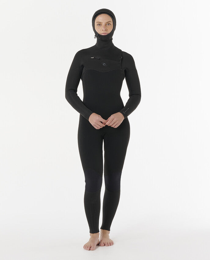 Rip Curl Dawn Patrol 5/4mm - Womens Chest Zip Hooded Winter