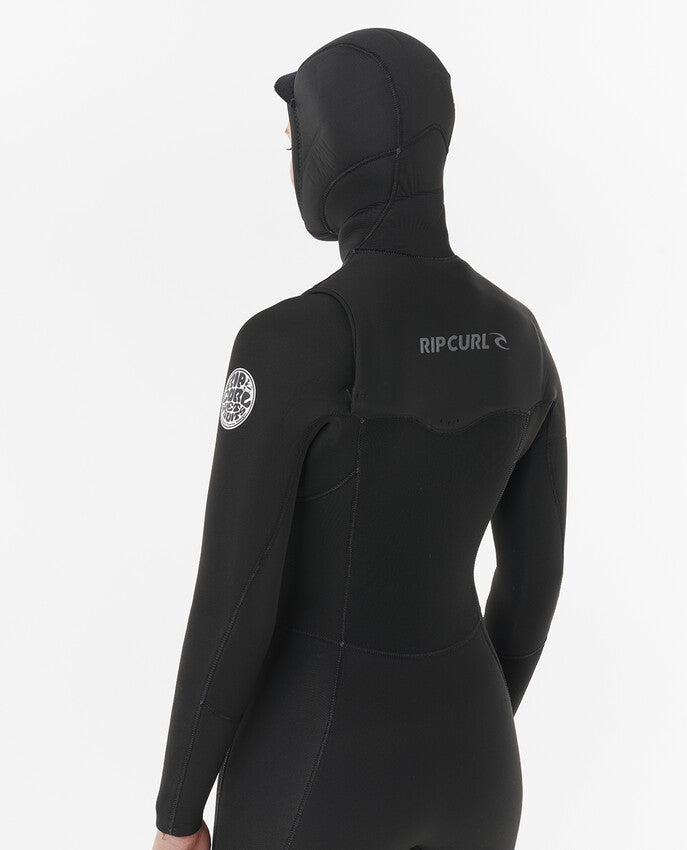 Rip Curl Dawn Patrol 5/4mm - Womens Chest Zip Hooded Winter Wetsuit