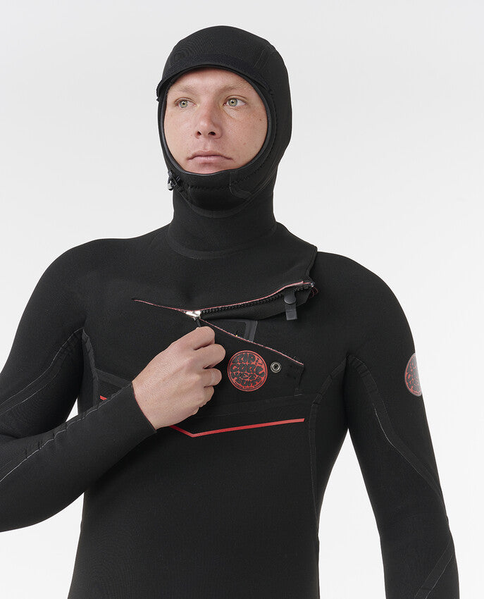 F-Bomb Fusion 5/4mm - Herren Winterneoprenanzug mit Brustreißverschluss und Kapuze