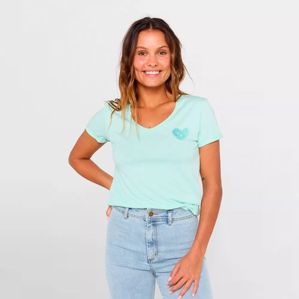 Rip Curl Heart - Womens Surf Lifestyle V-Neck T-shirt