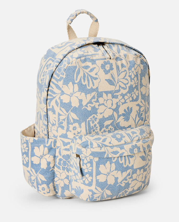 Mixed Canvas 18L Backpack For Women