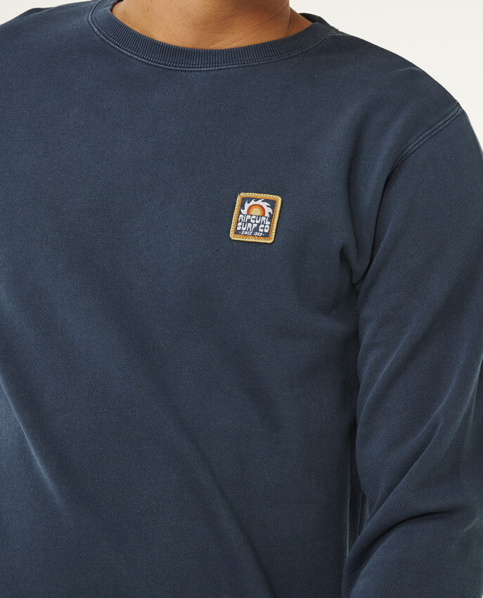 Pacific Rinse Patch Fleece Sweater For Men