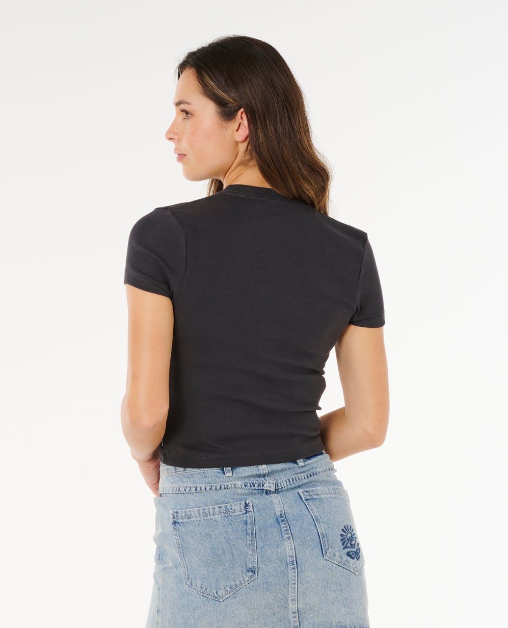Surf Side Fitted Short Sleeve T-shirt For Women