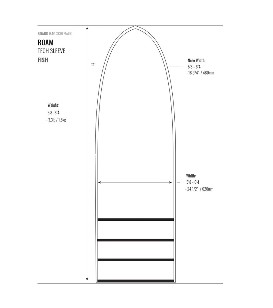 Tech Sleeve Hybrid/Fish Surf BoardBag