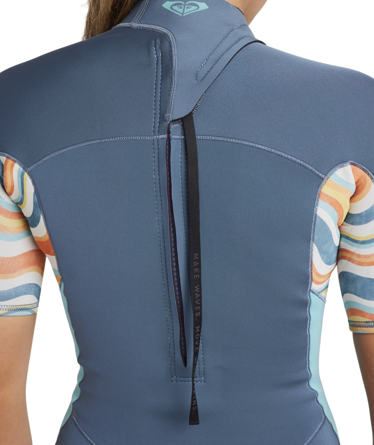 2mm Swell Series - Springsuit met korte mouwen en rits aan de achterkant voor dames