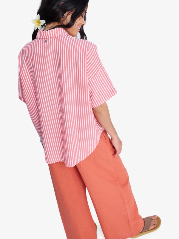 ROXY Beachy Nostalgia Stripe - Kurze Ärmel Shirt Für Damen