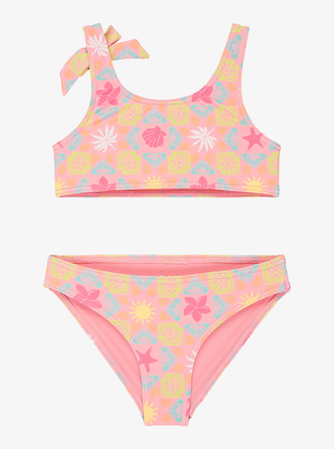 Roxy Check Tw Bralette St - Two Piece Bralette Bikini Set For Juvenile Girls
