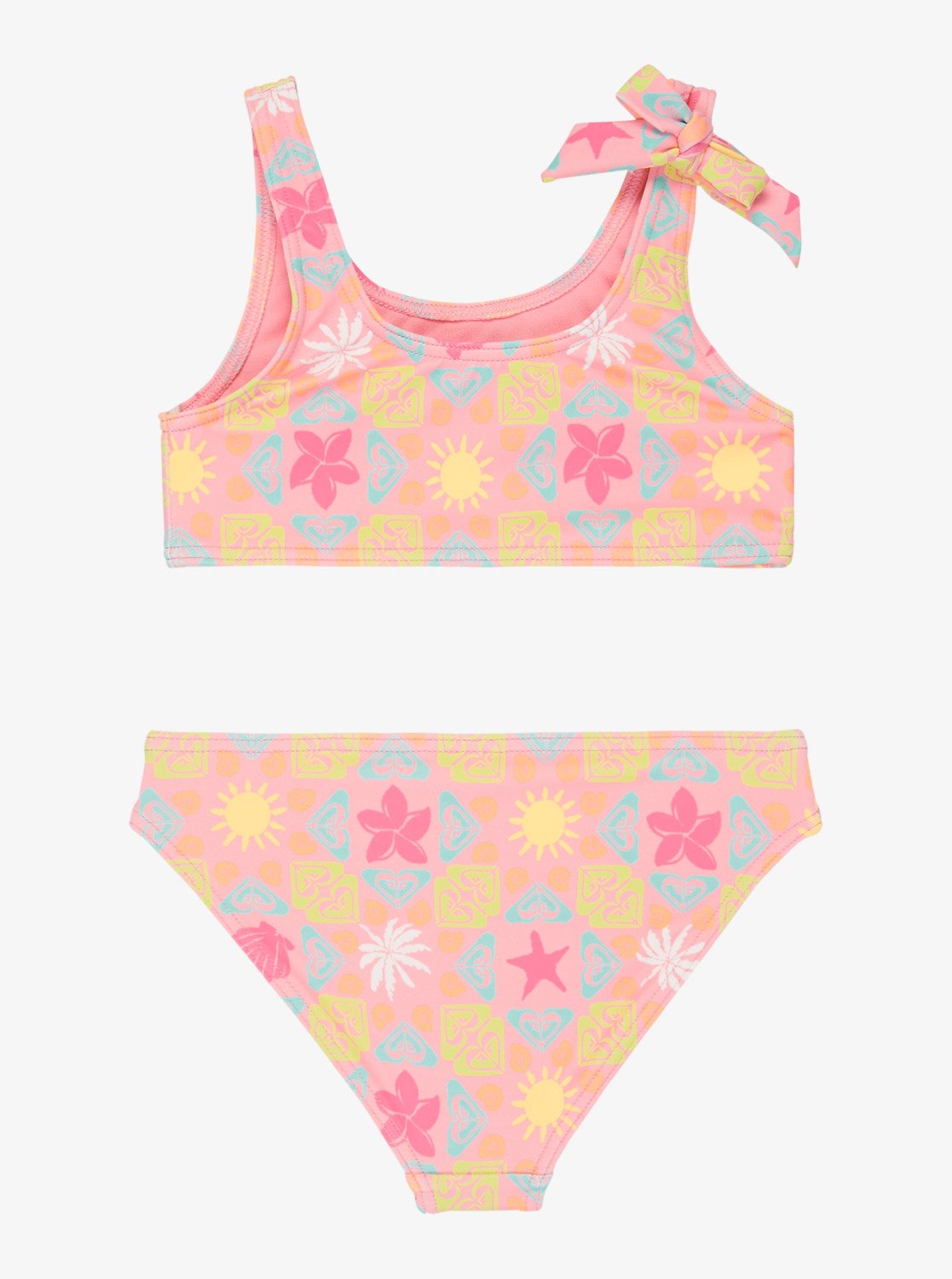 Roxy Check Tw Bralette St - Two Piece Bralette Bikini Set For Juvenile Girls