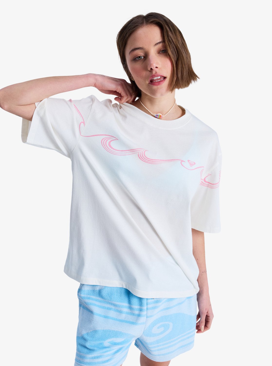 ROXY Hangloose Placed - Kurze Ärmel T-Shirt Für Damen