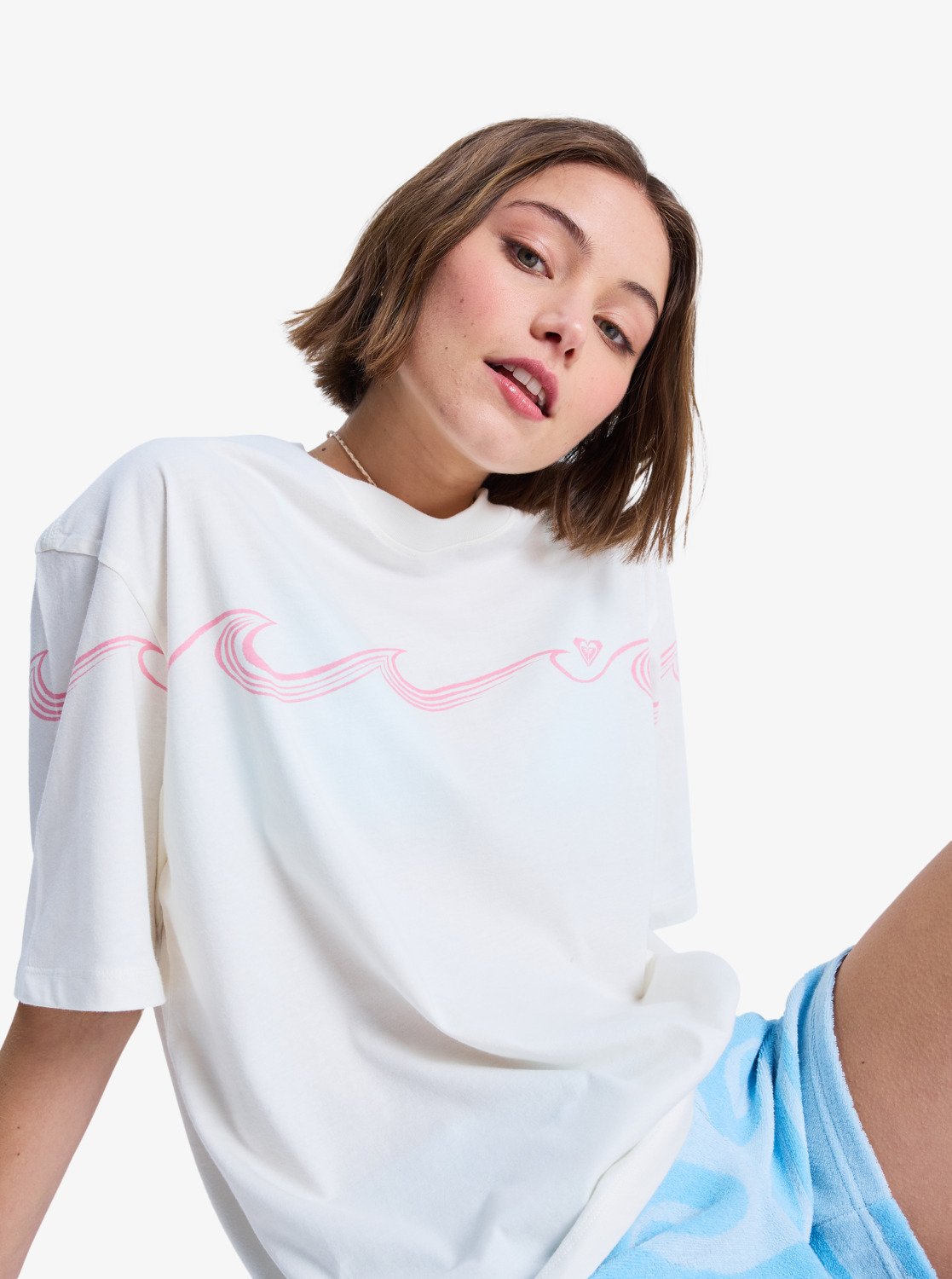 ROXY Hangloose Placed - Kurze Ärmel T-Shirt Für Damen