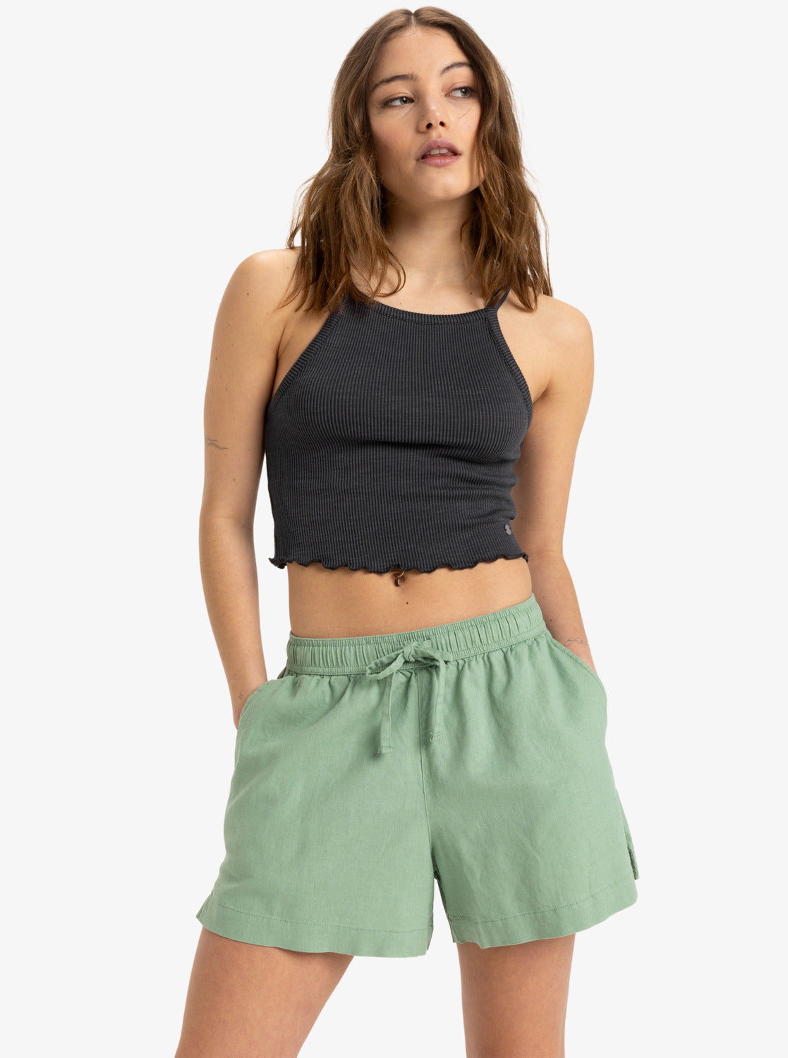 ROXY Lekeitio Break Mid - Elastische Strand Shorts Für Damen