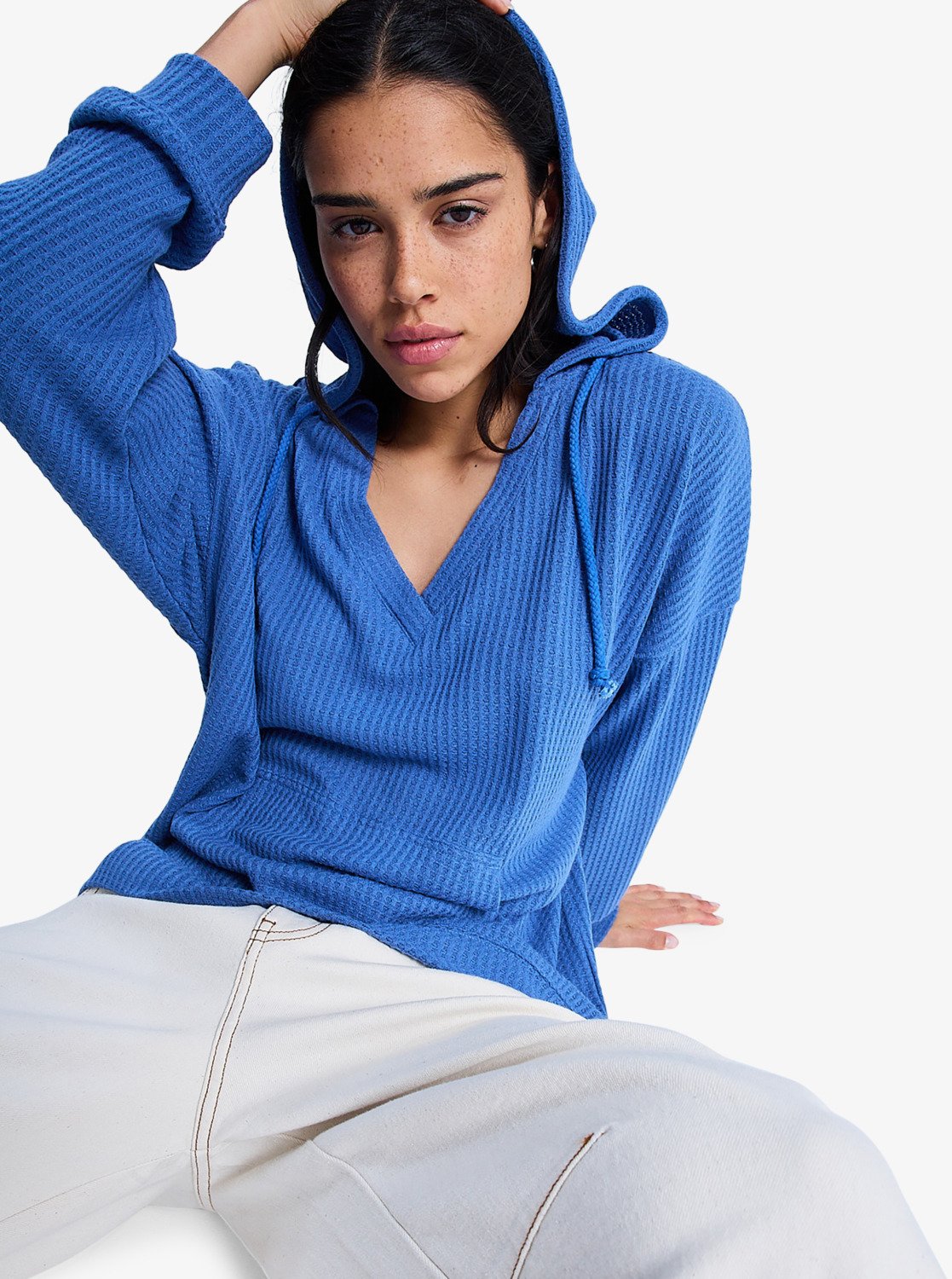 ROXY Ocean Drive - Oversized Knit Hoodie Für Damen