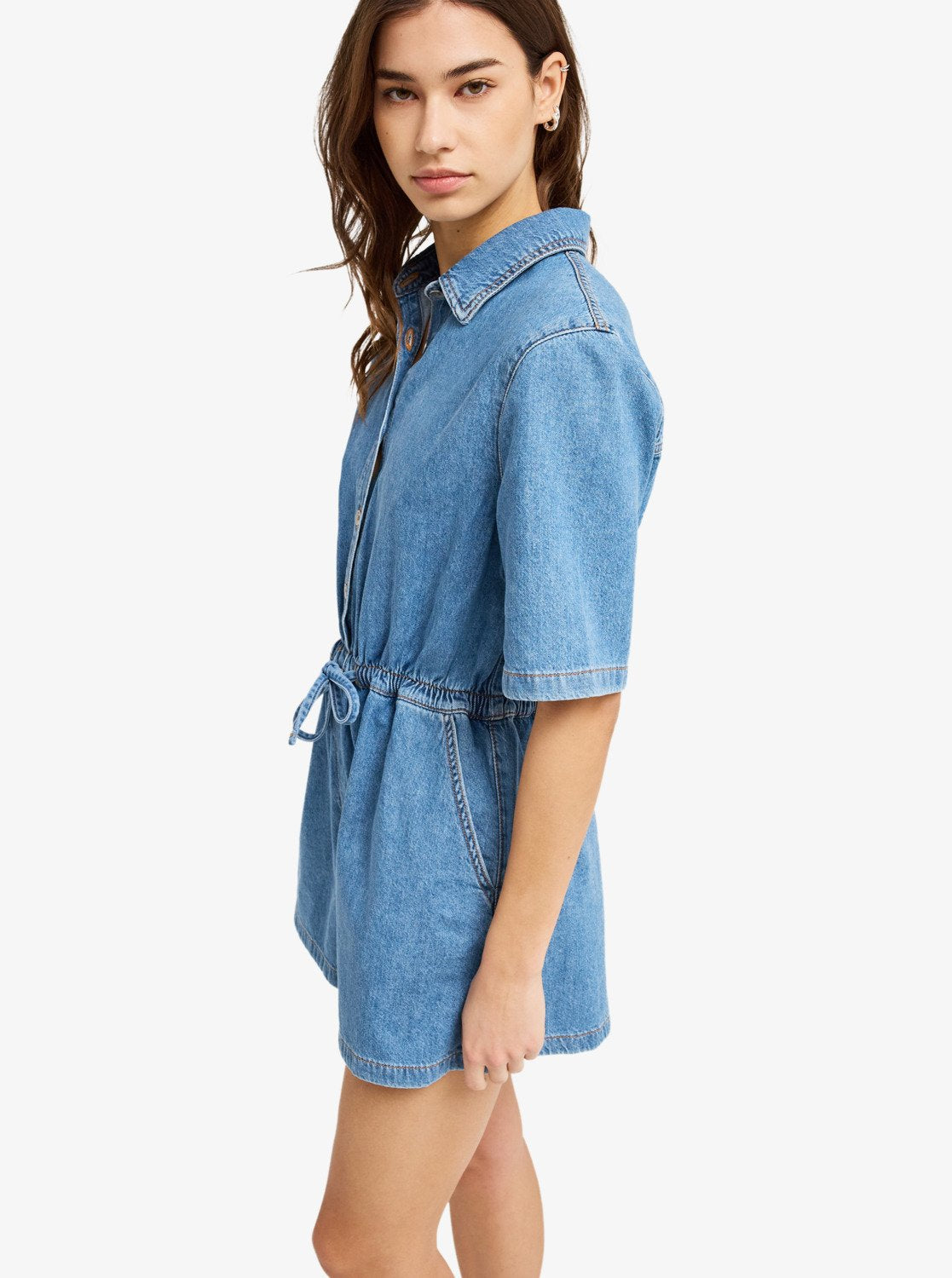 Roxy Real Tomorrow Denim - Dungaree Shorts For Women