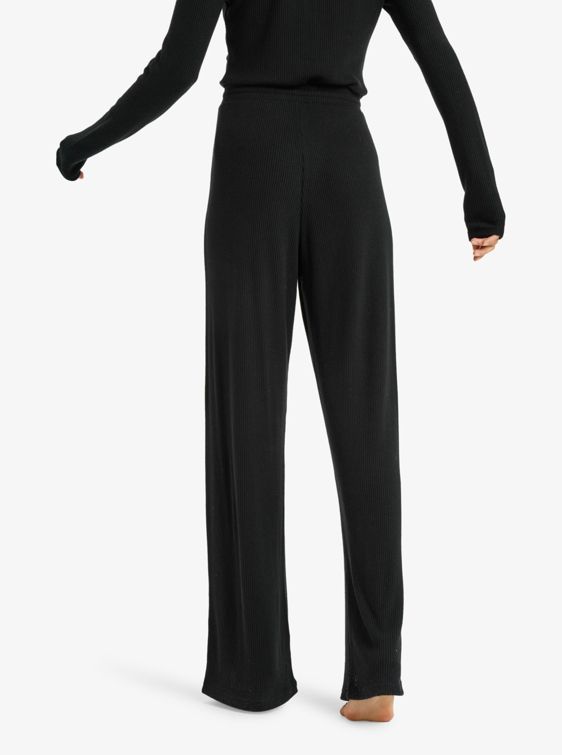 ROXY Rise & Vibe New Rib Wide Leg - Sport Hose für Damen